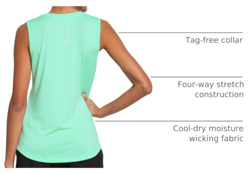Image of baleaf Women's Workout Tank Tops Sleeveless Quick Dry Running Shirts Lightweight Loose Fit for Yoga Athletic Gym