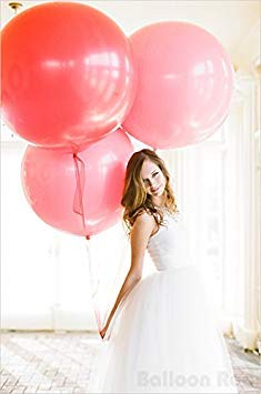 Image of AFTERLOON Biodegradable Balloons 3 pcs 36 Inch Orb Perfect Round Giant Extra Large White, Durable Thickened Strong Jumbo XL Big Helium Float, Shower Birthday Party Decorations