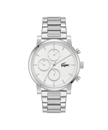 Lacoste Replay Men's Multifunction Watch - Link Bracelet - Minimalist Look - Gift for Him - 43mm