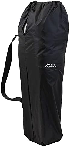 Andes Camping Folding Moon Chair, Cup Holder/Back Pocket Storage, Supports 120kg, Black and Grey