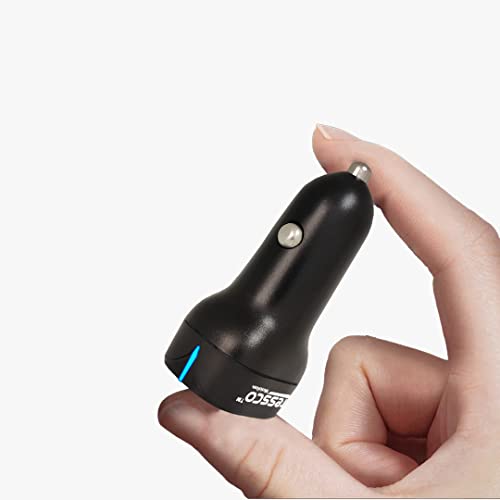 Image of 3idea Imagine Create Print Tessco Dc-261 Usb & Pd Car Charger For Android & Ios With (Three Usb) Car Charger, Black