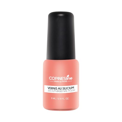 COPINESLINE – Vernis à Ongles Silicium – Couleur Pêche – 5 ml – Formule Respectueuse Sans Perturbateurs Endocriniens – Spécial Femmes Enceintes &...