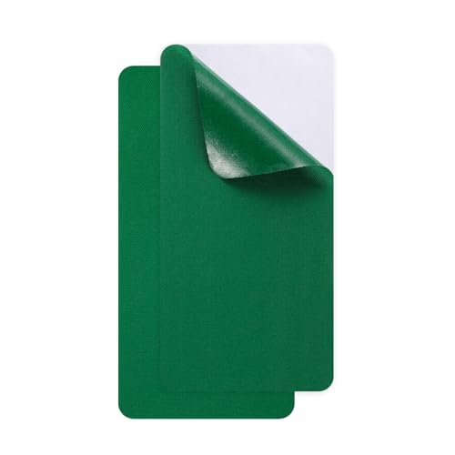 Quarkzman 2 Parches De Reparación De 10x20cm Autoadhesivos Parches De Reparación De Tela Impermeable Para Chaqueta De Plumas Tienda De Campaña Saco De Dormir Verde