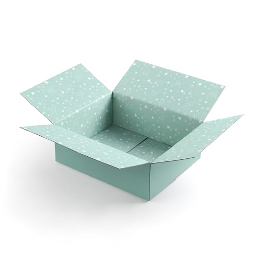 Image of Great Papers! GiftIn Corrugated Shipping Box, Stars Design for Gifts, Birthdays, Holiday, and Care Packages (2025051)