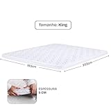 Pillow Top King Espuma D33 Hipoalergênico 193x203x5cm BF Colchões glide