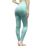 [VeroMan] ジムウェア レディース レギンス ヒップアップ 美尻 ハイウエスト ロング丈 筋トレ ヨガ ピラティス ppi-lef2（ミント,L）