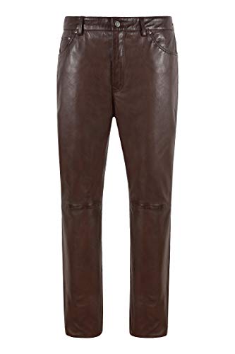 Pantalon en cuir pour homme coupe droite confortable 501