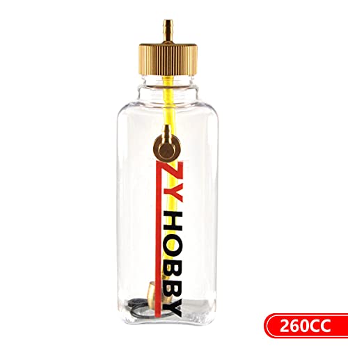 Zyhobby Rc Gas Fuel Tank Bottle 260Ml Transparent Plastic For Rc Airplane #TOP6