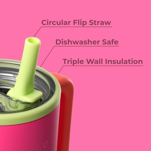 image for HydroJug Traveler - 32 oz Water Bottle with Handle & Flip Straw - Fits