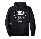 Photo Gallery juneau alaska ak vintage bandiera americana sport design felpa con cappuccio Photo Gallery juneau alaska ak vintage bandiera americana sport design felpa con cappuccio