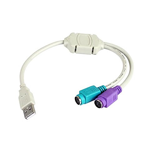 3Go C101 Adaptador Cable USB M PS/2 FM Gris - Adaptador