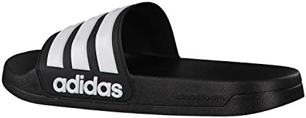 adidas Men's Adilette Shower Slides Black/White/White 12 | Image 2
