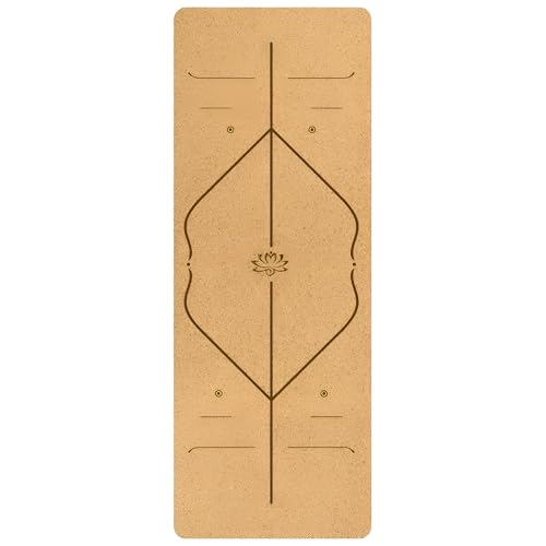 Cork Yoga Mat, Non-Slip Exercise Mat for Stretching and workouts Modern Fitness