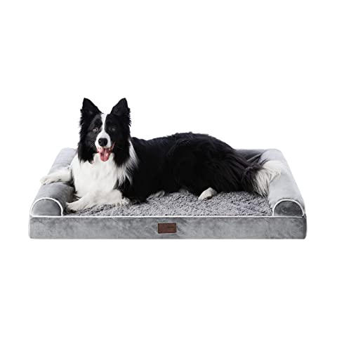 Figopage Large Dog Bed For Large Dog- Large/Extra Large Dogs Beds - Eggs Crate Foam Orthopedic Dog Bed Mat Sofa With Waterproof Washable Cover, Couch Dog Beds For Medium, Large, Extra Large Pets #TOP7
