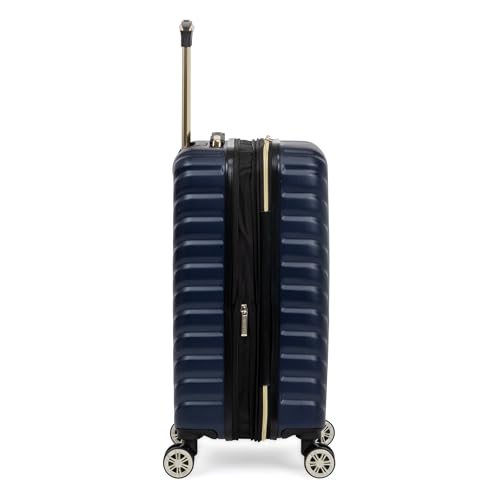 KENNETH COLE Reaction Women's Madison Square Hardside Chevron Expandable Luggage, Black, 20-Inch Carry On, Madison Square Hardside Chevron Expandable Luggage