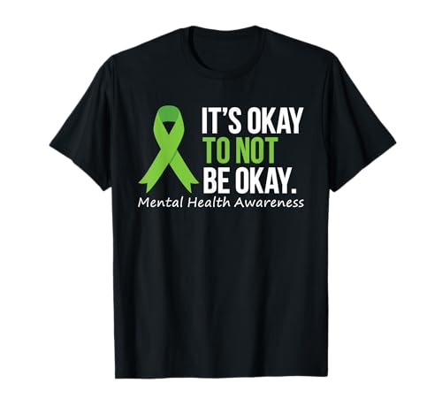 Its Okay To Not Be Okay Shirt Mental Health Awareness Ribbon T-Shirt