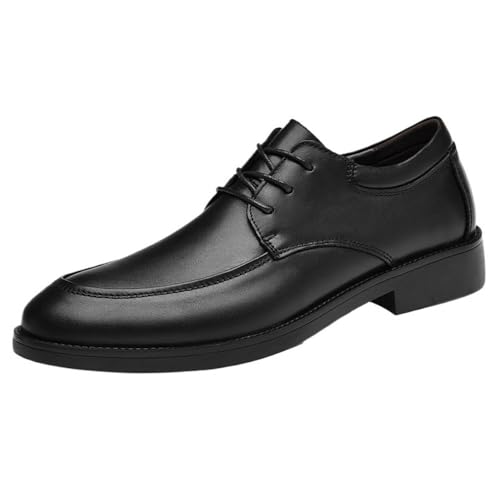 Mens Lace up Comfortable Derby Shoes Genuine Leather Casual Business Formal Dress Office Work Shoes