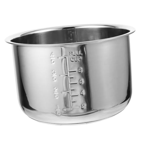 HOLIDYOYO Olla de Cocción Interior Inoxidable Arrocera Accesorio Práctico y Resistente Compatible con Cocinas Eléctricas