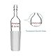 StonyLab 1 Packung Glas Inlet Adapter, Gerader Glas Adapter mit 24/40 Männlichem Glasgelenk und 10mm Gerader Schlauch Vakuum/Inertglas Adapter Verbindungs