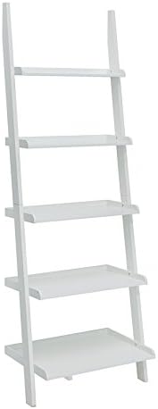 Convenience Concepts French Country Bookshelf Ladder, White