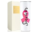 Onebttl Breast Cancer Gifts For Women, 20oz Stainless Steel Tumblers With Lid, Surgery Gifts For Bre