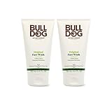 BULLDOG Mens Skincare and Grooming Original Face Wash, 5 Fluid Ounce - Pack of 2