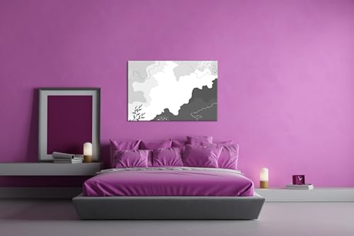 Tableau abstrait deyoli 90x60 cm pour salon moderne