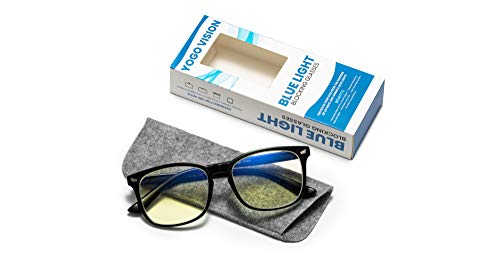 Image of Yogo Vision Blue Light Blocking Computer Glasses Anti Glare Reduce Eyestrain Eyeglasses for Men and Women
