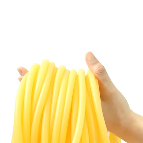 flexiable rubber Yellow Natural Latex Rubber Tube Hose Power With Outer Dia 4mm 5mm 6mm 7mm 9mm 10mm 12mm 17mm Yoga Accessories 1 Meter drain elastic (Color : 9 x 12mm ID x OD)
