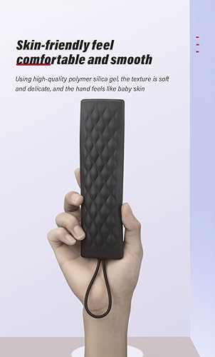Image of Silicone Case Compatible with Fire TV Stick 3rd Gen 2021 Remote Full Wrap with Lanyard, Compatible with Fire TV Stick Remote Cover (Only Silicon Cover Included) - Black Style 1