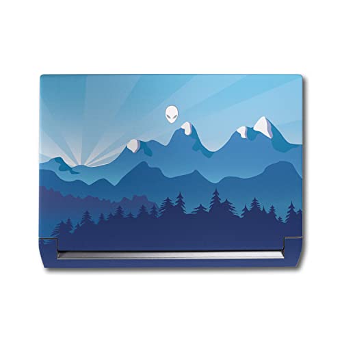 Image of MightySkins Skin Compatible with Alienware M17 R5 (2022) Full Wrap Kit - Blue Mountains | Protective, Durable, and Unique Vinyl Decal wrap Cover | Easy to Apply & Change Styles | Made in The USA