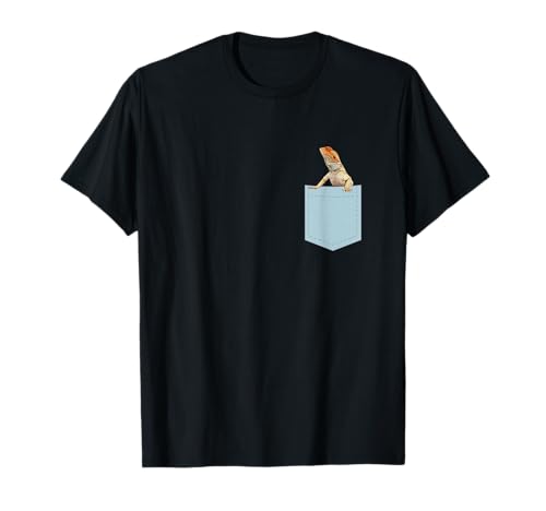 Bearded Dragon In Pocket Shirt Lovers T-Shirt