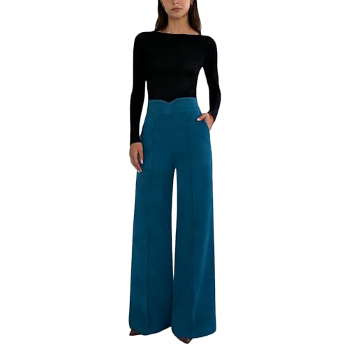 Pantalon ample femme style palazzo parfait pour le bureau et les loisirs