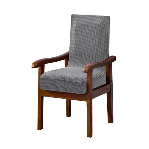 NICEEC Universal Light Grey Arm Chair Covers for Dining Chairs