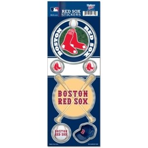 Wincraft MLB Boston Red Sox Prismatic Stickers, Team Color, One Size