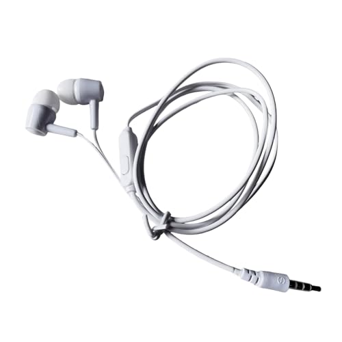 Uitndvyte Auriculares deportivos con micrófono integrado, puerto seguro de 3,5 mm para correr, ciclismo, dispositivo universal, con cable y micrófono