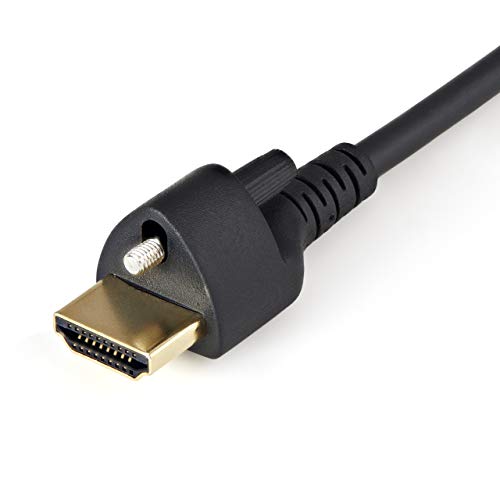 Image of StarTech 3ft HDMI 2.0 Cable with Locking Screw, 4K 60Hz, HDR, Male to Male