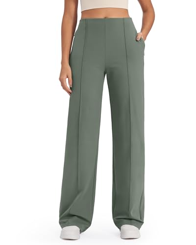 Pantalon de yoga fluide jambe large G4Free haut de gamme stretch et confortable