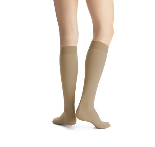 Medium , Natural : JOBST Opaque Soft Fit 15-20mmHg Knee Natural MD