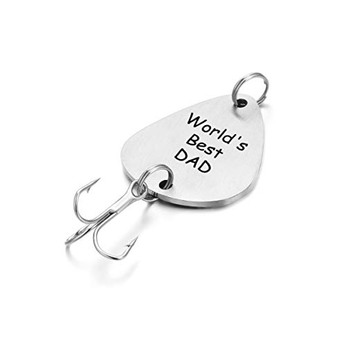 image for UOIPENGYI Worlds Best Daddy Gifts for Dad Fishing Lures Gifts for Fish