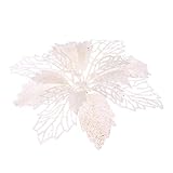 Nuestras flores de flor de pascua con purpurina son fáciles de iluminar sus vacaciones, es normal que el brillo se desprenda un poco.