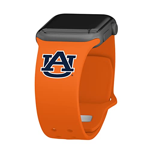 Affinity Bands Auburn Tigers Silicone Sport Band compatible with Apple Watch (42/44/45mm Orange)