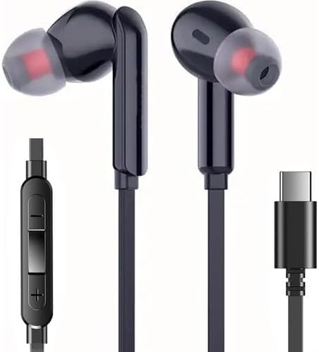 KALIN SİLİKON KABLOLU TYPE C KULAKLIK TÜM TYPEC ÇIKIŞLI CİHAZLARA UYUMLU TAK ÇALIŞTIR !!!! TAK KULLAN MÜKEMEL SES BASS TİZ MİKROFON AAA KALİTE SİYAH TC21 - Görsel 1