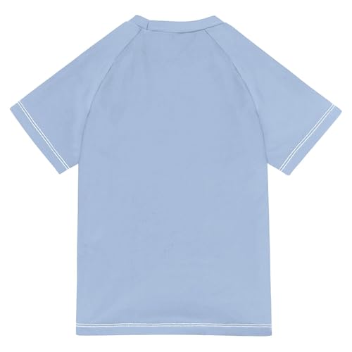 Cute Cartoon Unicorns Hearts Girl Bathing Suit Sun Protection Tshirts Swimwear Beach Tops 3T2