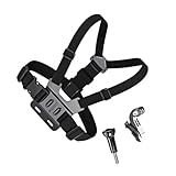 NUOBESTY Sports Camera Accessories Chest Strap Adjustable Body Tripod Harness Belt for Outdoor Activities
