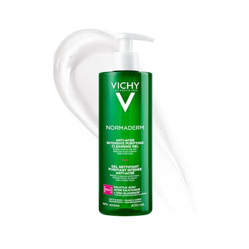 Vichy Anti-Acne Face Wash, Normaderm Salicylic Acid Purifying Cle...
