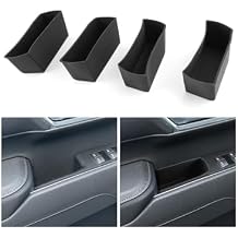 for 4PCS Center Console Door Side Organizer Tray Silicone Materials Compatible with 2022-2026 Silverado&Sierra 1500/2024-2026 Silverado&Sierra 2500HD/3500HD