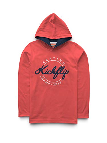 Image of HELLCAT Boys Cotton Full Sleeve Hooded Tshirt - Pack of 2