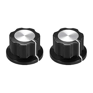 Widely use for guitar effect pedal knobs, amplifier control knobs, guitar parts accessories, and for controlling the effect of a variety of functions, such as level, speed, voice, etc. Easy to use, plastic control knob to be assembled to a potentiome...