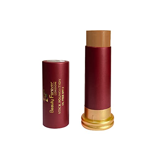 Beauty Forever Stick Foundation, Lightweight Formula Oil Free, Matte Finish Face Foundation, Suitable For All Skin Types, Friendly Cool Natural Looks, Available in 13 Shades (TAN (SF102-A))